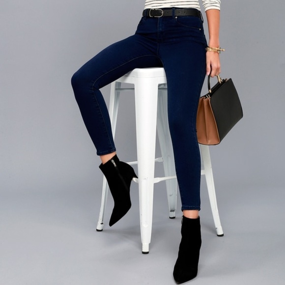Lulus Pants - NWT Lulus Monica Dark Wash High Waist Skinny Jeans